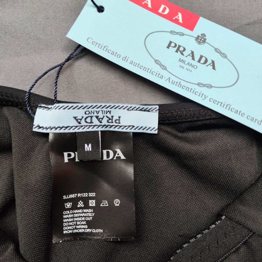 Prada Black Logo-Accent Bikini One-Piece - Picture 5 of 5